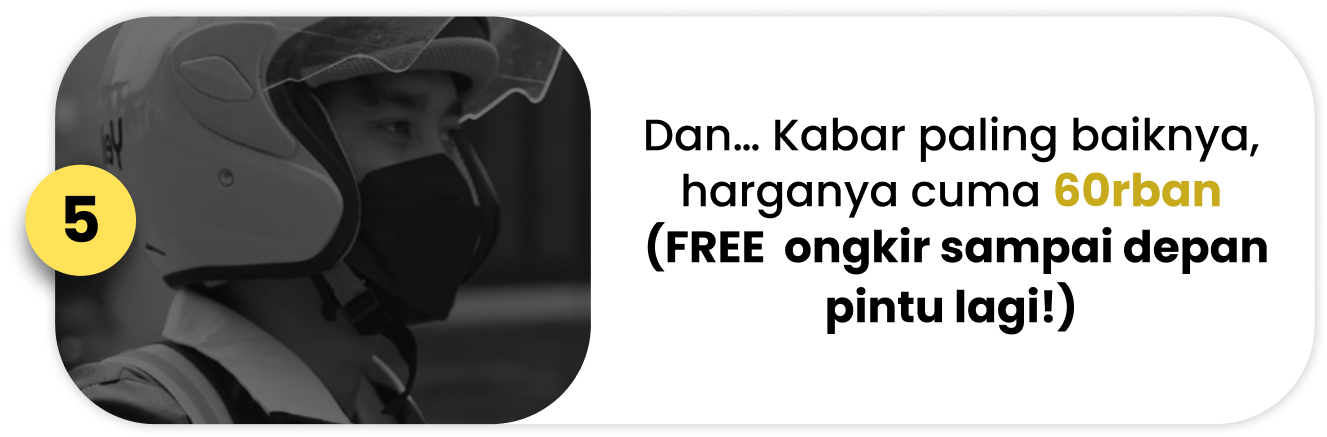 Harganya cuma 60rb-an (FREE  ongkir sampai depan pintu lagi!)