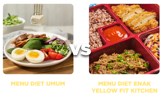 Menu diet biasa vs menu diet enak