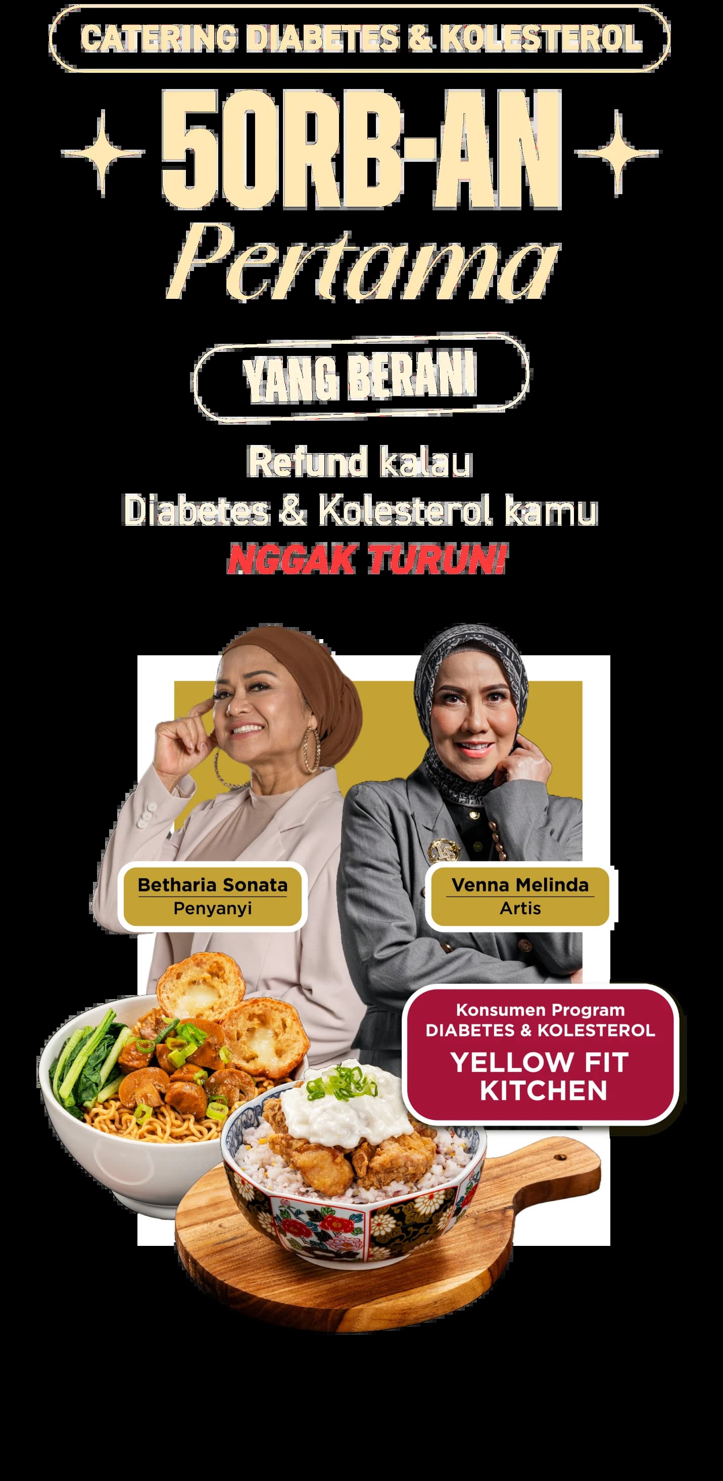 Catering diabetes kolesterol 50 ribuan pertama