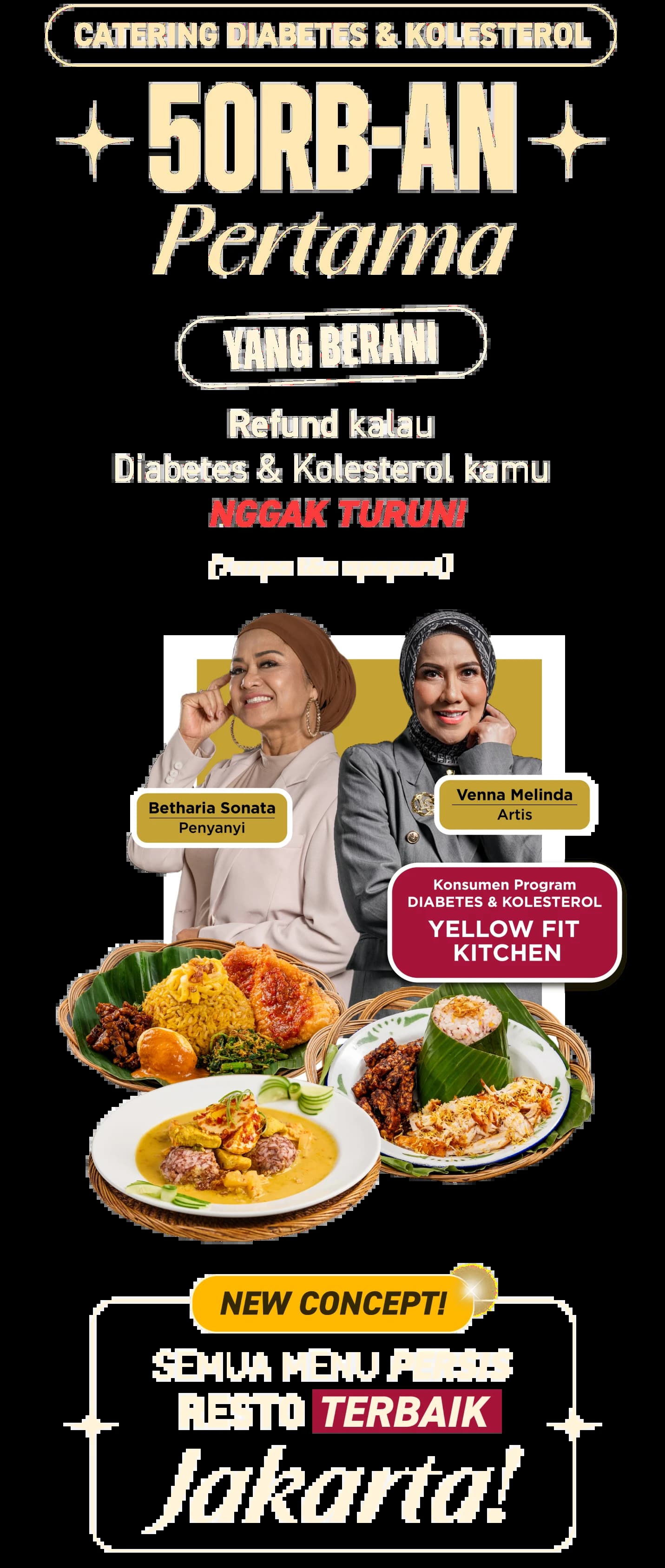 Catering diabetes kolesterol 50 ribuan pertama
