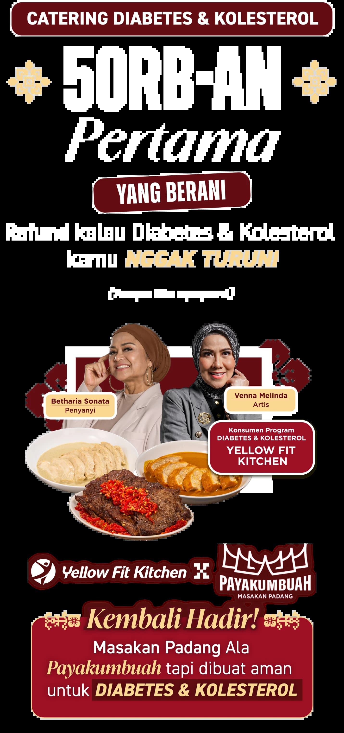 Catering diabetes kolesterol 50 ribuan pertama