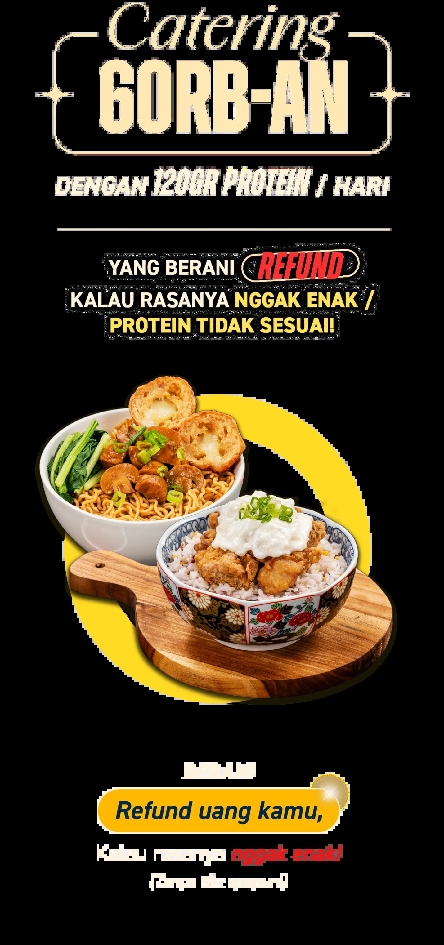 Catering 60rb-an dengan 120gr protein / hari